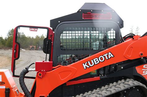 skid steer forestry guards|kubota svl skid steer guard.